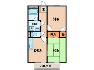 上横須賀駅 徒歩6分 2階の物件間取画像